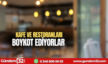 Kafe ve restoranlara boykot kampanyası başlattılar