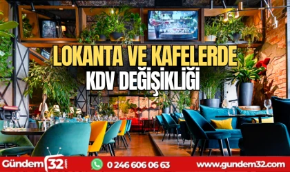 Lokanta ve Kafelerin KDV oranı değişti