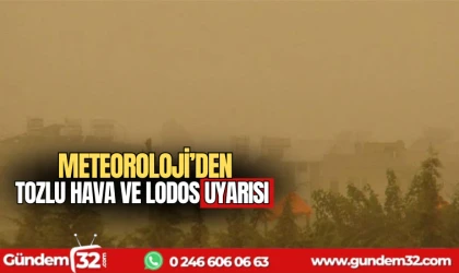 Meteoroloji'den tozlu hava ve lodos uyarısı