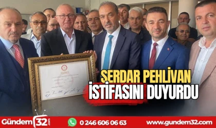 Serdar Pehlivan istifasını duyurdu