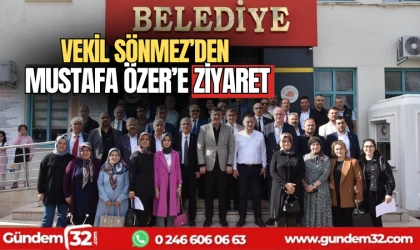 Vekil Sönmez'den Mustafa Özer'e ziyaret