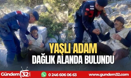 Yaşlı adam dağlık alanda bulundu