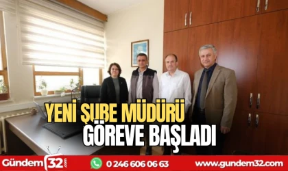 Yeni şube müdürü göreve başladı