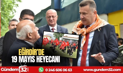 Eğirdir'de 19 Mayıs heyecanı