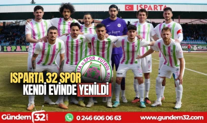 Isparta 32 spor kendi evinde yenildi