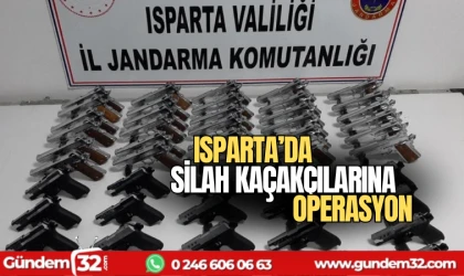 Isparta'da silah kaçakçılarına operasyon
