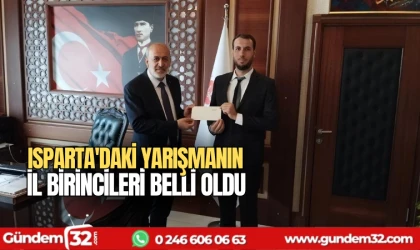 Isparta'daki yarışmanın il birincileri belli oldu