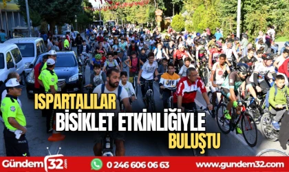 Ispartalılar bisiklet etkinliğiyle buluştu