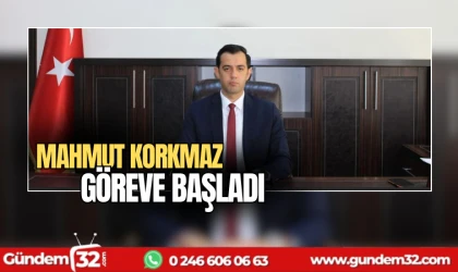 Kaymakam Mahmut Korkmaz göreve başladı