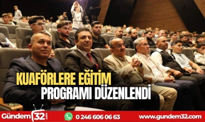 Kuaförlere eğitim programı düzenlendi