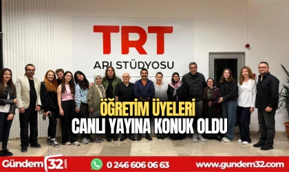 Öğretim üyeleri canlı yayına konuk oldu