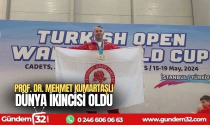 Prof. Dr. Mehmet Kumartaşlı Dünya ikincisi oldu