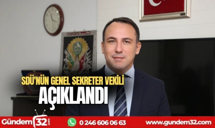 SDÜ'nün genel sekreter vekili belli oldu