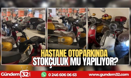 Şehir Hastanesi otoparkında stokçuluk mu yapılıyor?