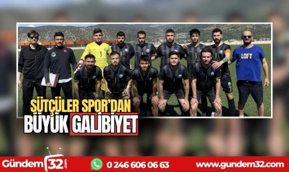 Sütçüler Spor'dan büyük galibiyet