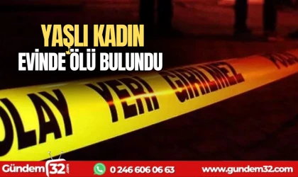 Yaşlı kadın evinde ölü bulundu