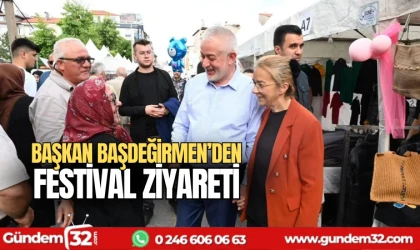 Başkan Başdeğirmen'den festival ziyareti