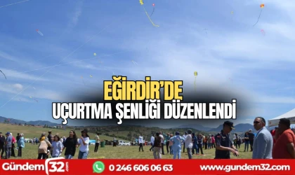 Eğirdir'de uçurtma şenliği düzenlendi
