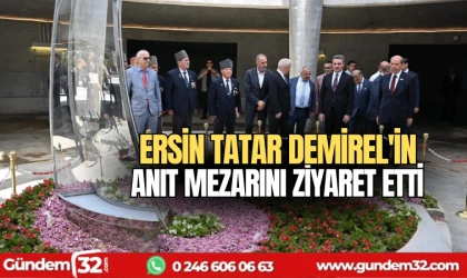 Ersin Tatar Demirel'in anıt mezarını ziyaret etti