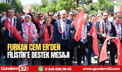 Furkan Cem Er'den Filistin’e destek mesajı