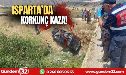 Isparta'da korkunç kaza