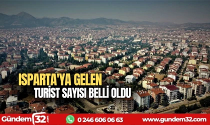 Isparta'ya gelen turist sayısı belli oldu