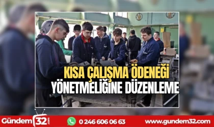 kısa çalışma ödeneği yönetmeliğine düzenleme