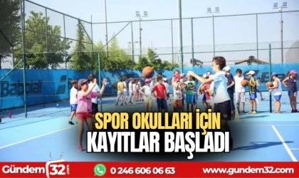 Spor okulları için kayıtlar başladı