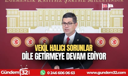 Vekil Halıcı sorunları dile getirmeye devam ediyor