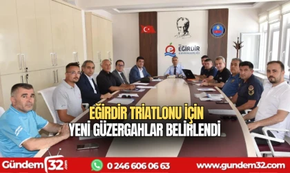 Eğirdir Triatlonu için yeni güzergahlar belirlendi