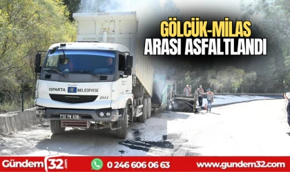 Gölcük-Milas arası asfaltlandı