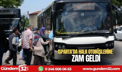 Isparta'da Halk otobüs ücretlerine zam