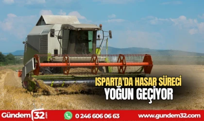 Isparta'da hasar süreci yoğun geçiyor