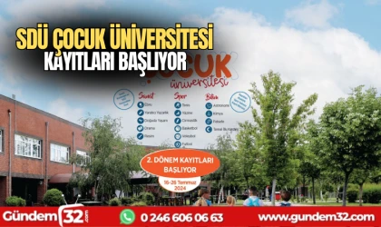 SDÜ Çocuk Üniversitesi kayıtları başlıyor