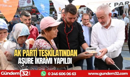 AK Parti Teşkilatından aşure ikramı yapıldı