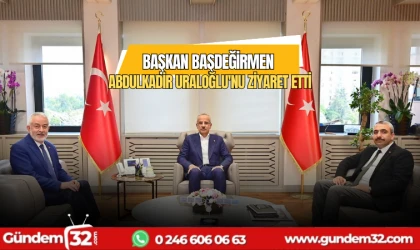 Başkan Başdeğirmen Abdulkadir Uraloğlu'nu ziyaret etti