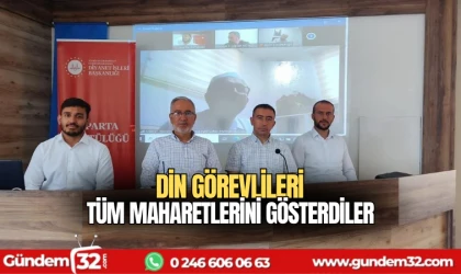 Din görevlileri tüm maharetlerini gösterdiler