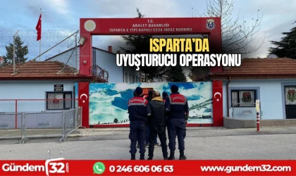 Isparta'da uyuşturucu operasyonu