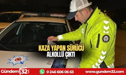 Kaza yapan sürücü alkollü çıktı