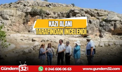 kazı alanı ekipler tarafından incelendi