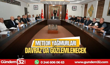 Meteor Yağmurları Davraz'da gözlemlenecek