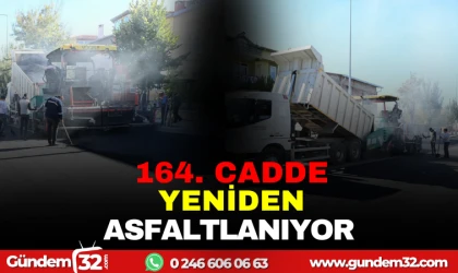 164. CADDE YENİDEN ASFALTLANIYOR