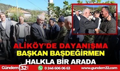 ALİKÖY ’DE DAYANIŞMA: BAŞKAN BAŞDEĞİRMEN HALKLA BİR ARADA