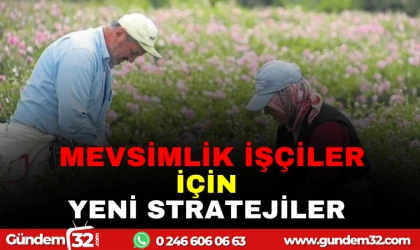 TARIM İŞÇİLERİ İÇİN YENİ STRATEJİLER