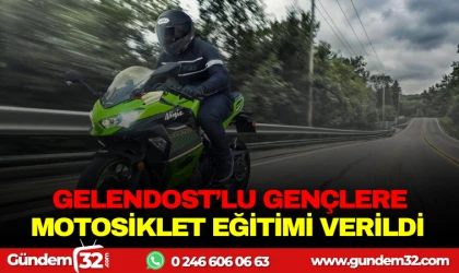 GELENDOST'LU GENÇLERE MOTOSİKLET EĞİTİMİ VERİLDİ
