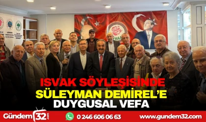 ISVAK SÖYLEŞİSİNDE SÜLEYMAN DEMİREL'E DUYGUSAL VEFA