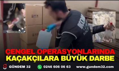 ÇENGEL OPERASYONLARINDA KAÇAKÇILARA BÜYÜK DARBE