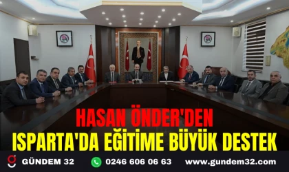 HASAN ÖNDER'DEN ISPARTA'DA EĞİTİME BÜYÜK DESTEK