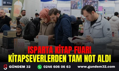 ISPARTA KİTAP FUARI KİTAPSEVERLERDEN TAM NOT ALDI