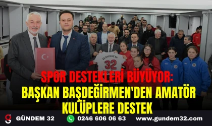 ISPARTA'DA SPOR DESTEKLERİ BÜYÜYOR: BAŞKAN BAŞDEĞİRMEN'DEN AMATÖR KULÜPLERE DESTEK!
